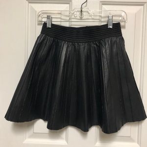 Zara leather lambskin mini skirt size small